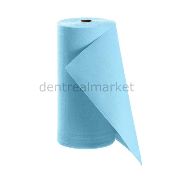 Avrupa Rulo Dişci Hasta Önlüğü -  Light Blue