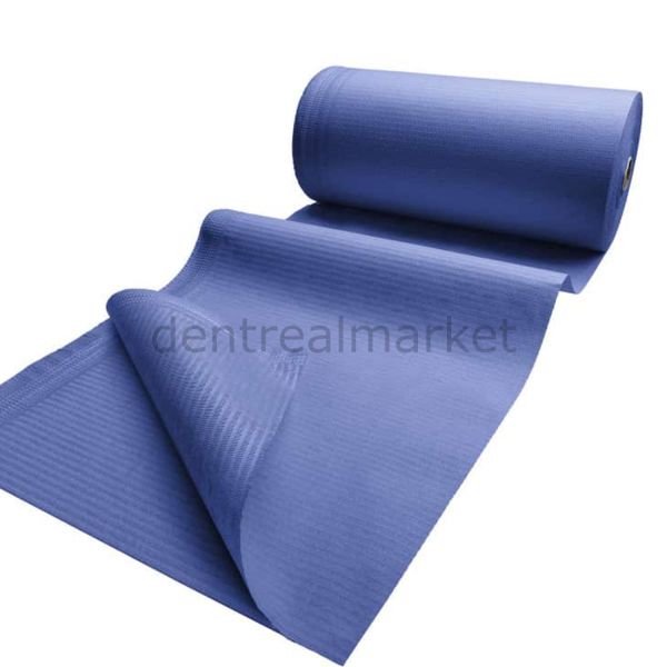 Avrupa Rulo Dişci Hasta Önlüğü -  Dark Blue