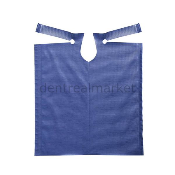 Avrupa Rulo Dişci Hasta Önlüğü -  Dark Blue