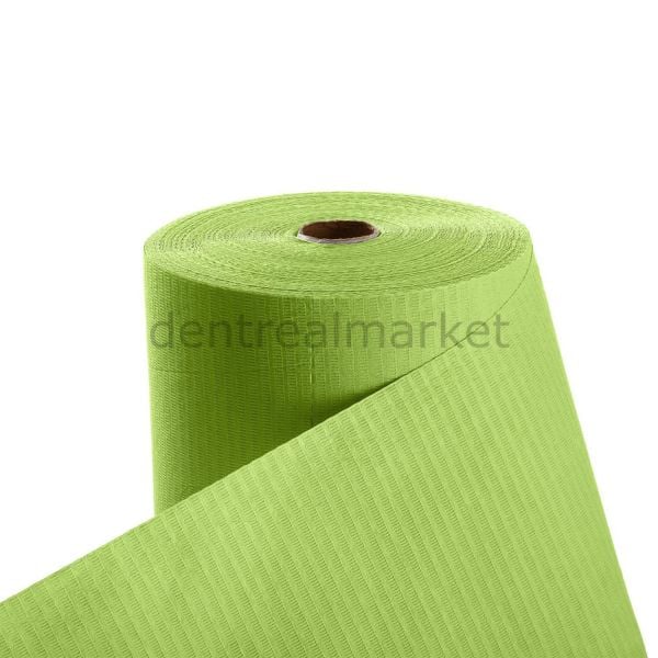 Avrupa Rulo Dişci Hasta Önlüğü -  Green Lime