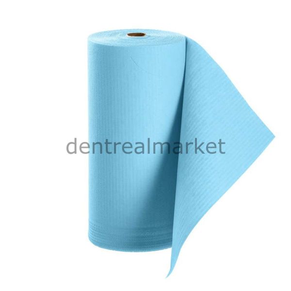 Avrupa Rulo Dişci Hasta Önlüğü ve Tabla Örtüsü Takım -  Light Blue