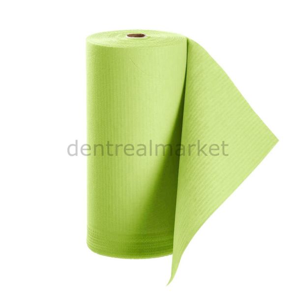 Avrupa Rulo Dişci Hasta Önlüğü ve Tabla Örtüsü Takım -  Green Lime