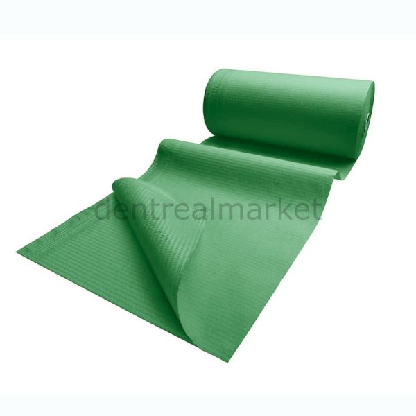 Avrupa Rulo Dişci Hasta Önlüğü ve Tabla Örtüsü Takım - Dark Green